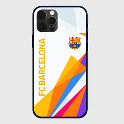 Чехол iPhone 12 Pro Barcelona абстракция цветные геометрии