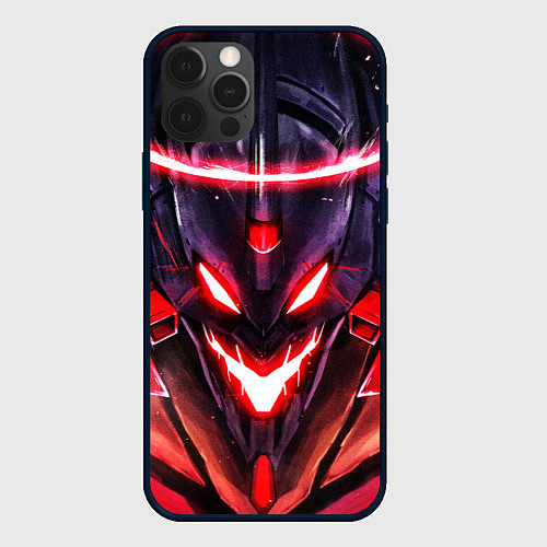 Чехол iPhone 12 Pro Evangelion: Eva 01 / 3D-Черный – фото 1