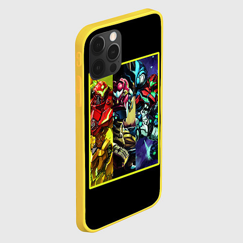 Чехол iPhone 12 Pro Evangelion anime / 3D-Желтый – фото 2