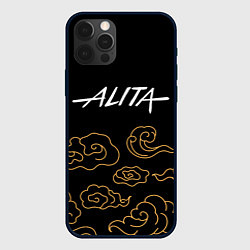 Чехол для iPhone 12 Pro Alita anime clouds, цвет: 3D-черный