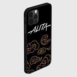 Чехол для iPhone 12 Pro Alita anime clouds, цвет: 3D-черный — фото 2