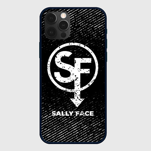 Чехол iPhone 12 Pro Sally Face с потертостями на темном фоне / 3D-Черный – фото 1