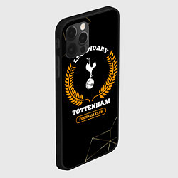 Чехол для iPhone 12 Pro Лого Tottenham и надпись legendary football club н, цвет: 3D-черный — фото 2
