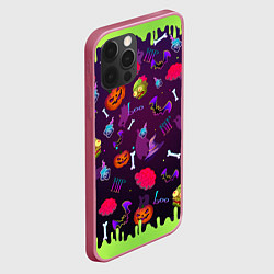 Чехол для iPhone 12 Pro RIP halloween, цвет: 3D-малиновый — фото 2