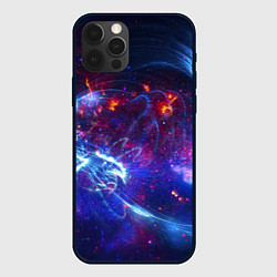 Чехол для iPhone 12 Pro Абстрактное космическое пространство, цвет: 3D-черный