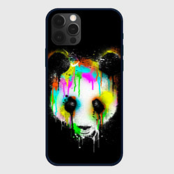 Чехол для iPhone 12 Pro Панда в краске, цвет: 3D-черный