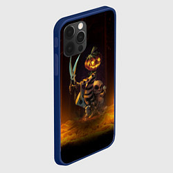 Чехол для iPhone 12 Pro Пугало с ножницами - Halloween, цвет: 3D-тёмно-синий — фото 2