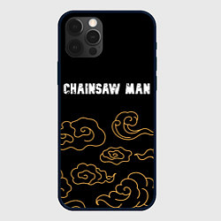 Чехол iPhone 12 Pro Chainsaw Man anime clouds