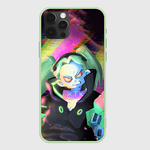 Чехол iPhone 12 Pro Реббека арт / 3D-Салатовый – фото 1