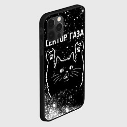 Чехол для iPhone 12 Pro Группа Сектор Газа и рок кот, цвет: 3D-черный — фото 2