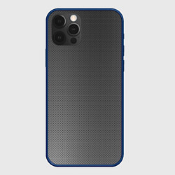 Чехол для iPhone 12 Pro Стальной фон, цвет: 3D-тёмно-синий