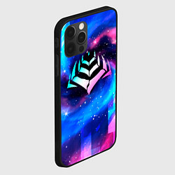 Чехол для iPhone 12 Pro Warframe неоновый космос, цвет: 3D-черный — фото 2