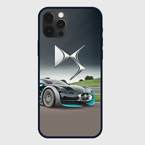 Чехол iPhone 12 Pro Citroen DS Spirit - скоростной режим / 3D-Черный – фото 1