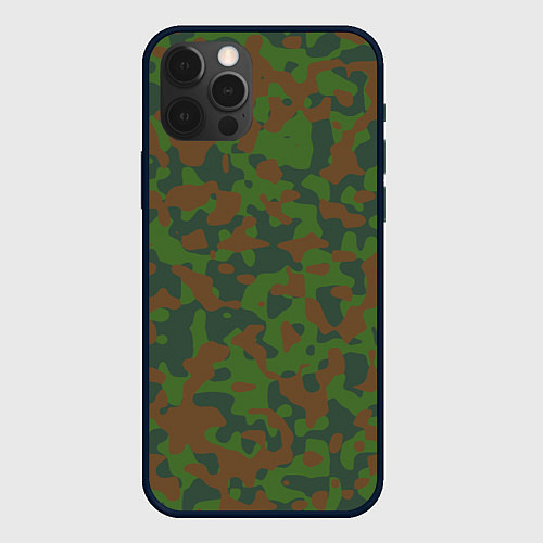 Чехол iPhone 12 Pro Камуфляж WW2 Soviet / 3D-Черный – фото 1