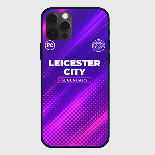 Чехол iPhone 12 Pro Leicester City legendary sport grunge / 3D-Черный – фото 1