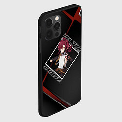 Чехол для iPhone 12 Pro Хэйдзо в ромбе, цвет: 3D-черный — фото 2