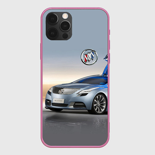 Чехол iPhone 12 Pro Buick Riviera - Concept - Nature / 3D-Малиновый – фото 1