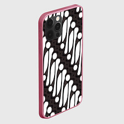 Чехол для iPhone 12 Pro Индонезийский батик, цвет: 3D-малиновый — фото 2