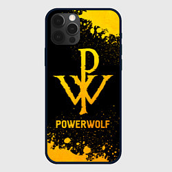 Чехол iPhone 12 Pro Powerwolf - gold gradient