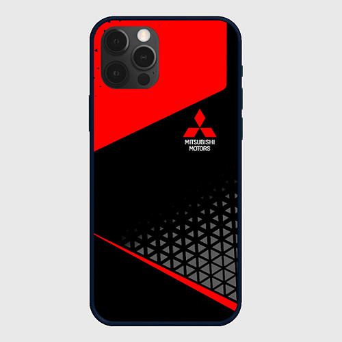 Чехол iPhone 12 Pro Mitsubishi - Sportwear / 3D-Черный – фото 1