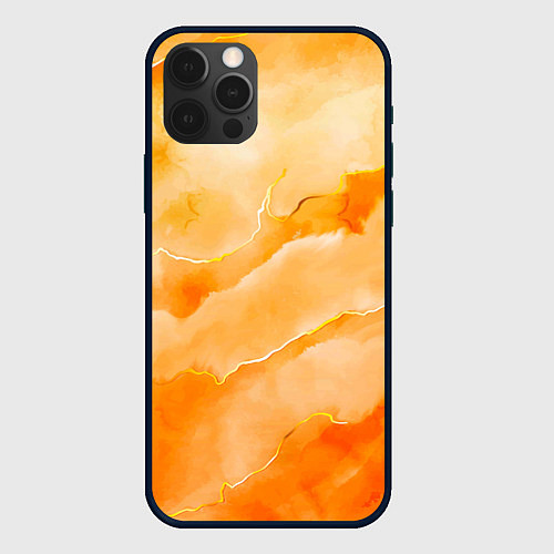Чехол iPhone 12 Pro Оранжевое настроение / 3D-Черный – фото 1