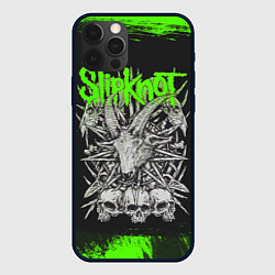 Чехол iPhone 12 Pro Slipknot green logo
