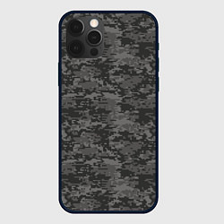 Чехол iPhone 12 Pro Камуфляж AOR-2 серый пиксель