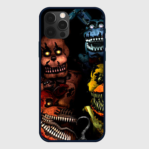 Чехол iPhone 12 Pro Five Nights at Freddys / 3D-Черный – фото 1