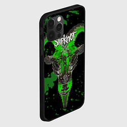 Чехол для iPhone 12 Pro Slipknot зеленый козел, цвет: 3D-черный — фото 2