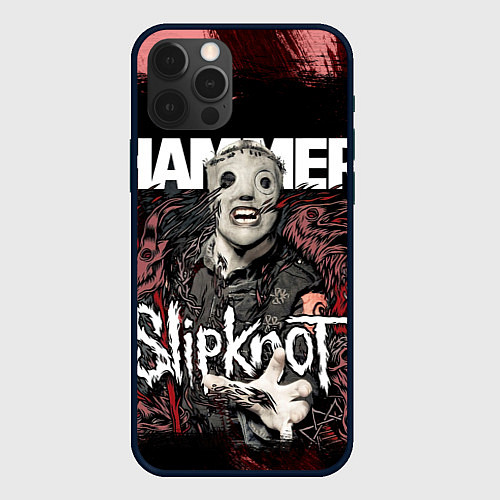 Чехол iPhone 12 Pro Slipknot Hammer / 3D-Черный – фото 1