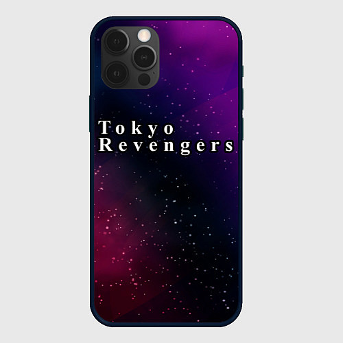 Чехол iPhone 12 Pro Tokyo Revengers gradient space / 3D-Черный – фото 1