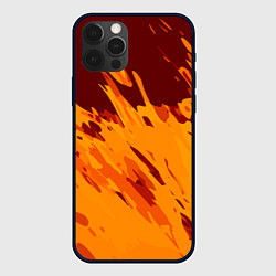Чехол для iPhone 12 Pro Лава - брызги, цвет: 3D-черный