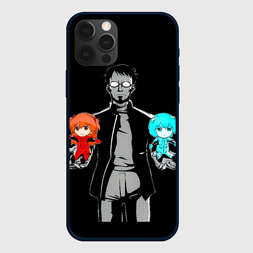 Чехол iPhone 12 Pro Пора выбирать: Аска или Рей ? / 3D-Черный – фото 1