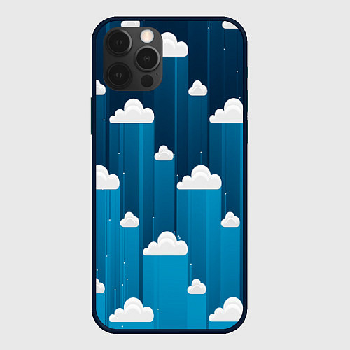 Чехол iPhone 12 Pro Night clouds / 3D-Черный – фото 1