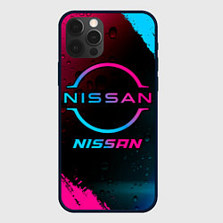 Чехол iPhone 12 Pro Nissan - neon gradient