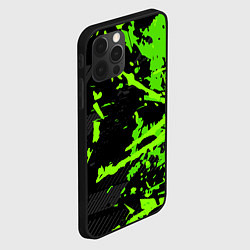 Чехол для iPhone 12 Pro Black & Green, цвет: 3D-черный — фото 2