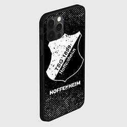 Чехол для iPhone 12 Pro Hoffenheim с потертостями на темном фоне, цвет: 3D-черный — фото 2