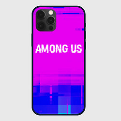 Чехол iPhone 12 Pro Among Us glitch text effect: символ сверху