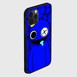 Чехол для iPhone 12 Pro Радужные друзья персонаж Синий, цвет: 3D-черный — фото 2