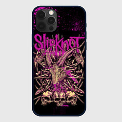 Чехол для iPhone 12 Pro Slipknot pink, цвет: 3D-черный