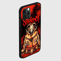 Чехол для iPhone 12 Pro Slipknot - баран, цвет: 3D-черный — фото 2