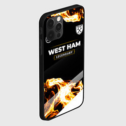 Чехол для iPhone 12 Pro West Ham legendary sport fire, цвет: 3D-черный — фото 2