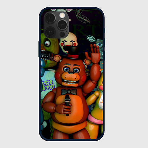 Чехол iPhone 12 Pro Five Nights at Frеddys / 3D-Черный – фото 1