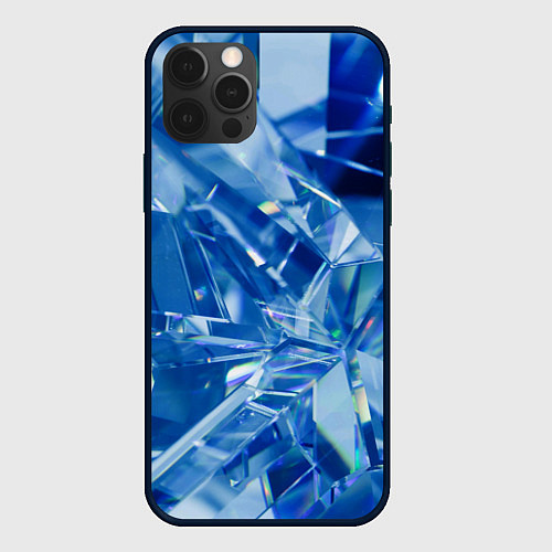 Чехол iPhone 12 Pro Кристаллики / 3D-Черный – фото 1