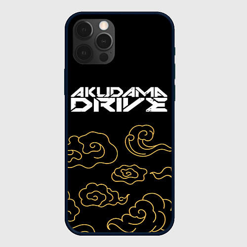 Чехол iPhone 12 Pro Akudama Drive anime clouds / 3D-Черный – фото 1
