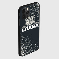 Чехол для iPhone 12 Pro Слава зубастый волк, цвет: 3D-черный — фото 2