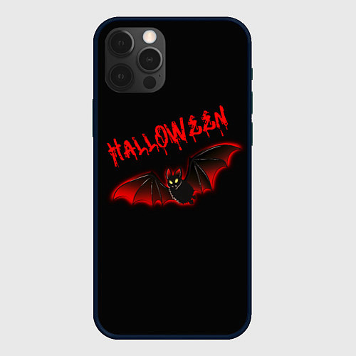 Чехол iPhone 12 Pro Halloween : летучая мышь / 3D-Черный – фото 1