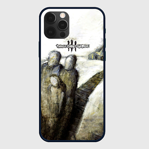 Чехол iPhone 12 Pro Three Days Grace дебютный альбом / 3D-Черный – фото 1