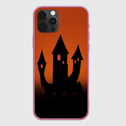 Чехол для iPhone 12 Pro Halloween - замок ведьм, цвет: 3D-малиновый