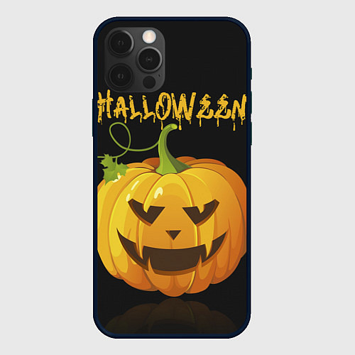 Чехол iPhone 12 Pro Halloween : тыква / 3D-Черный – фото 1